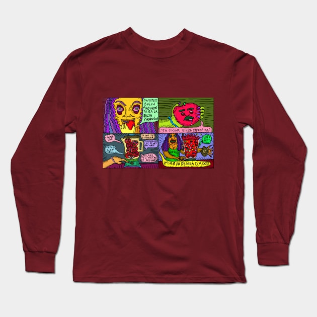 Tomates Long Sleeve T-Shirt by Majenye